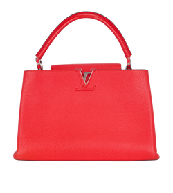 Capucines MM, Leather, Red, AR4184, E, 2*